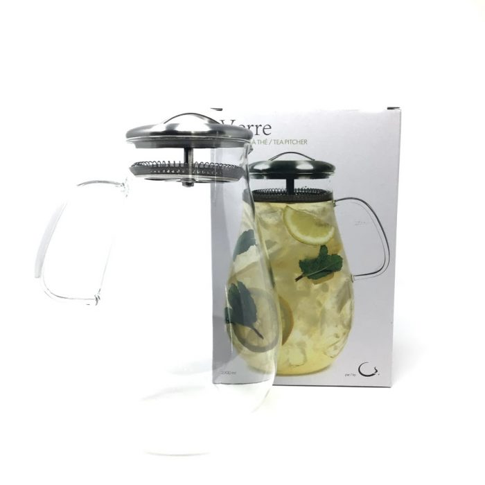 Pichet à thé glacé en verre Camellia Sinensis