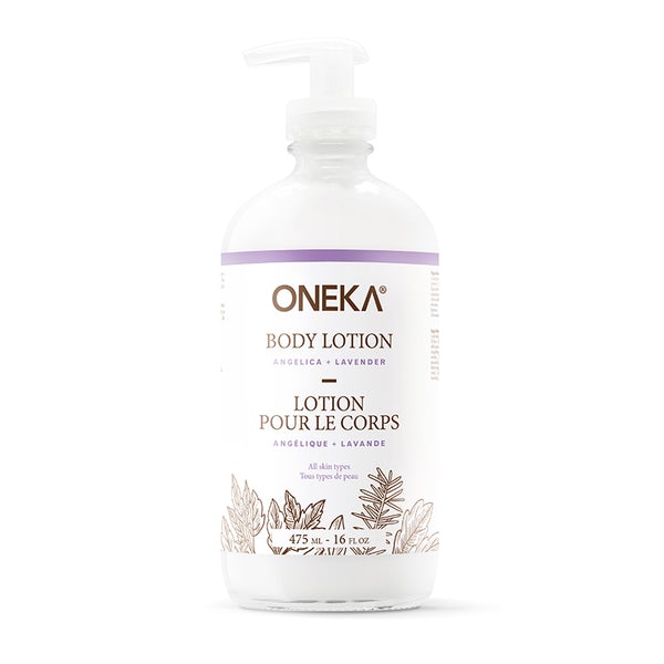 Oneka – Lotion pour le corps-lavande & angélique – 475ML