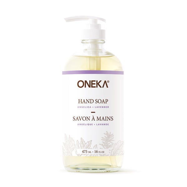 Oneka – Savons à mains à la lavande et angélique – 475ml