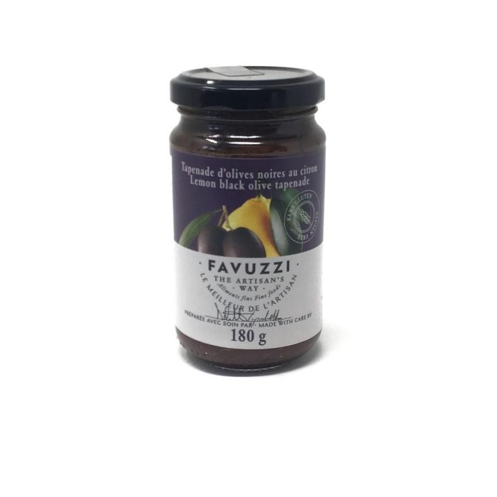 Favuzzi – Tapenade d’olives noires au citron