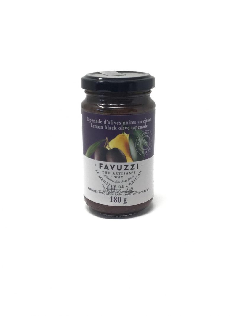 Favuzzi – Tapenade d’olives noires au citron